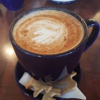 Tea with oatmilk at The Coupe in Washington