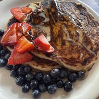 Vegan banana pancakes  at Morning Brew - Kailua in Kailua