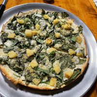 Vegan custom white pizza  at Big Kahuna's Pizza in Honolulu