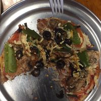 Vegan pizza! at Big Kahuna's Pizza in Honolulu