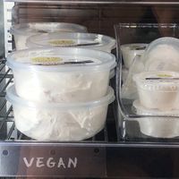 Take home vegan cream cheese  at Blazing Bagels in Bellevue