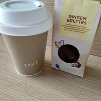 Vegan belgian chocs + cappuccino at BRU - EXKi - TA in Zaventem