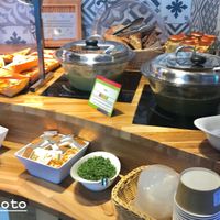 Non vegan soup and bread at BRU - EXKi - TA in Zaventem