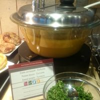 vegan soup at BRU - EXKi - TA in Zaventem