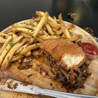 Mushroom BBQ sandwich at Cafe Gratitude in San Diego