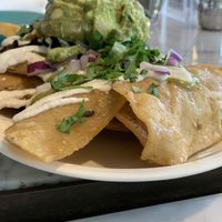 Chilaquiles w/ guac  at Cafe Gratitude in San Diego