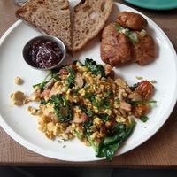 Tofu scramble at Cafe Gratitude in San Diego