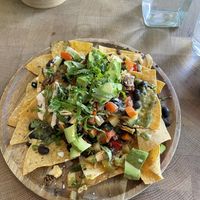 Nachos - I am sharing   at Cafe Gratitude in San Diego