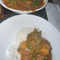 mattar aloo  at The Nizam's in Egg Harbor