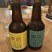 Craft beer ¥850 / bottle  at Brown Rice ブラウンライス in Tokyo