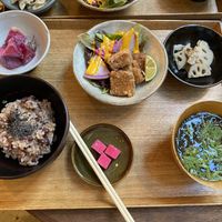 Tofu set! at Brown Rice ブラウンライス in Tokyo