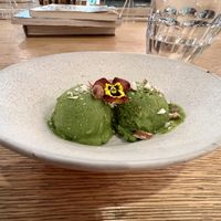 Matcha soy ice cream 💚  at Brown Rice ブラウンライス in Tokyo