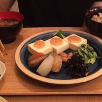 tofu dinner set  at Brown Rice ブラウンライス in Tokyo