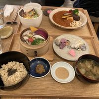 Curry & steamed vegetables  at Brown Rice ブラウンライス in Tokyo