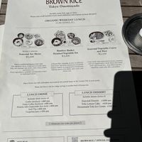 Menu (April 2024)  at Brown Rice ブラウンライス in Tokyo