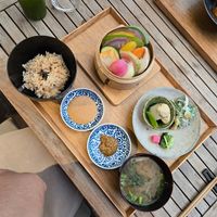 From my most recent meal here: bamboo steamer vegetable lunch set at Brown Rice ブラウンライス in Tokyo
