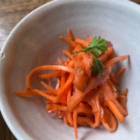 Pickled carrots at Brown Rice ブラウンライス in Tokyo