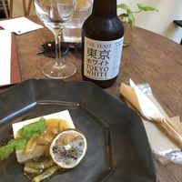 Tofu lemon cake  at Brown Rice ブラウンライス in Tokyo