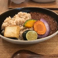 Veggie curry at Brown Rice ブラウンライス in Tokyo