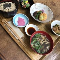 Traditional Japanese set menu lunch  at Brown Rice ブラウンライス in Tokyo