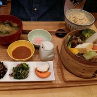 steamed veggies set at Brown Rice ブラウンライス in Tokyo