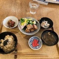 Today’s special (soft fried tofu) at Brown Rice ブラウンライス in Tokyo
