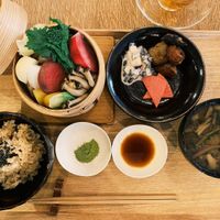 Steamed veggie  at Brown Rice ブラウンライス in Tokyo