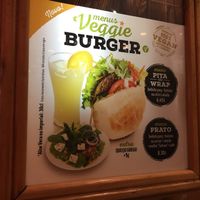 Vegan burger menu at Joshua's Shoarma Grill - Kiosk in Portimao