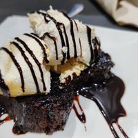Brownie vegano at Bambú in Vigo