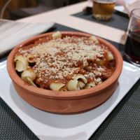 Prato do dia  : massa com bolonhesa de lentilhas at Bambú in Vigo