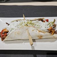 Seitan veggie fajita. at Bambú in Vigo