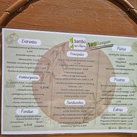 Menu (check the extras). at Bambú in Vigo