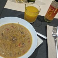 Sopa de cogumelos, tofu e pimento at Bambú in Vigo
