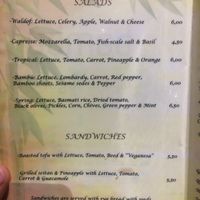 Menu  at Bambú in Vigo