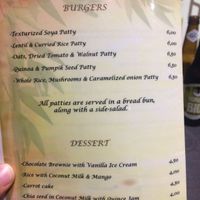 Menu at Bambú in Vigo