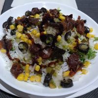 Rice salad at Bambú in Vigo