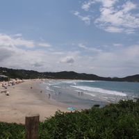 Praia do Rosa bay.  at Pousada Rosa Verde in Imbituba
