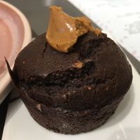 Chocolate muffin at Väcka in Barcelona