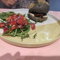 Brie burger at Väcka in Barcelona