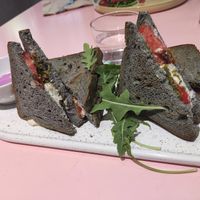 Grilled caprese sandwich at Väcka in Barcelona