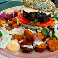 Vacka burger at Väcka in Barcelona