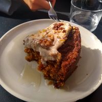 Carrot cake at Väcka in Barcelona