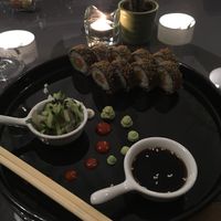 fried sushi (vegan) at Etnosvet in Prague