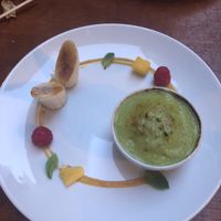 Avocado creme brûlée  at Etnosvet in Prague