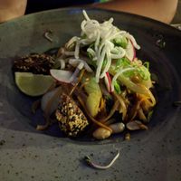 noodles with tempeh at Etnosvet in Prague