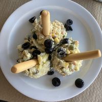 Russian salad at Svarog in Guardamar Del Segura