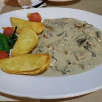 Un plato típico Ruso veganizado, no me acuerdo del nombre at Svarog in Guardamar Del Segura