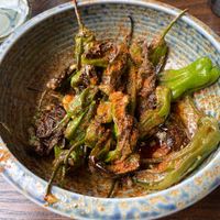 Vegan shishito peppers at Blue Sushi Sake Grill in Denver