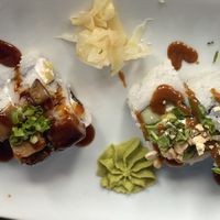Vegan south pacific and Thai hippie rolls at Blue Sushi Sake Grill in Denver