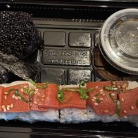 Tuna roll- not very flavorful. I’d skip it next time.   at Blue Sushi Sake Grill in Denver